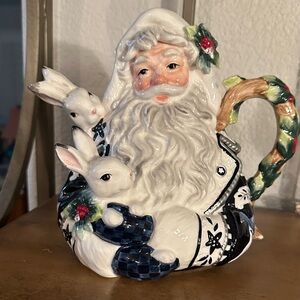 Fitz and Floyd Bristol Holiday Teapot